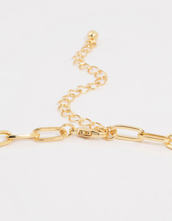 Gold Plated Sun & Shell Charm Necklace