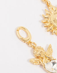 Gold Plated Angel & Sun Charms 3-Pack - link has visual effect only