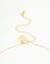Gold Plated Cubic Zirconia Butterfly Teardrop Necklace - link has visual effect only