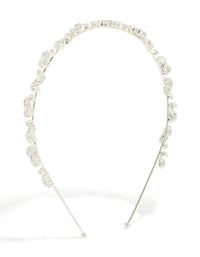 Silver  Wavy Vine Headband - link has visual effect only