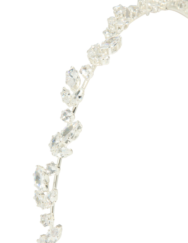 Silver  Wavy Vine Headband
