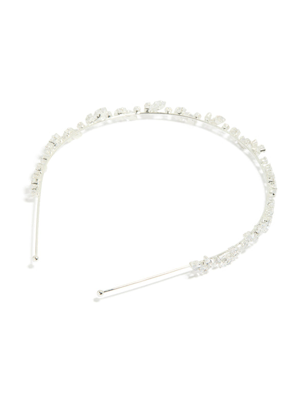 Silver  Wavy Vine Headband