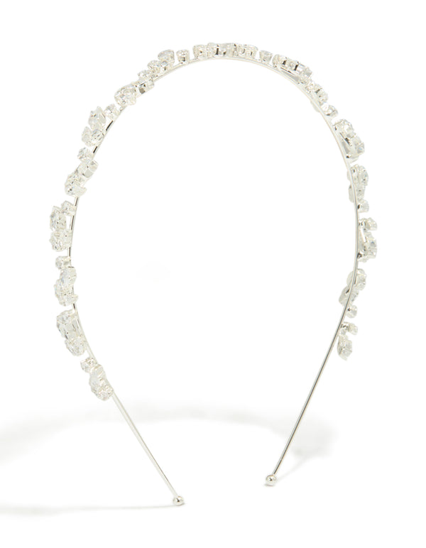 Silver  Wavy Vine Headband
