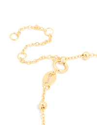 Gold Plated Sterling Silver Cubic Zirconia Station Bracelet - link has visual effect only