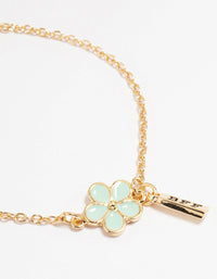 Kids Gold Flower Best Friends Bracelets 3-Pack - link has visual effect only