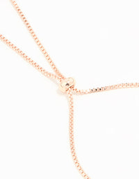 Rose Gold Plated Cubic Zirconia Moon Rose Quartz Toggle Bracelet - link has visual effect only