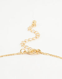 Gold Plated Gothic Mini Cross Necklace - link has visual effect only