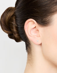 Sterling Silver Baby Flower Stud Earrings - link has visual effect only