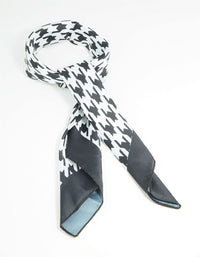 Houndstooth Print Fabric Scarf - link has visual effect only