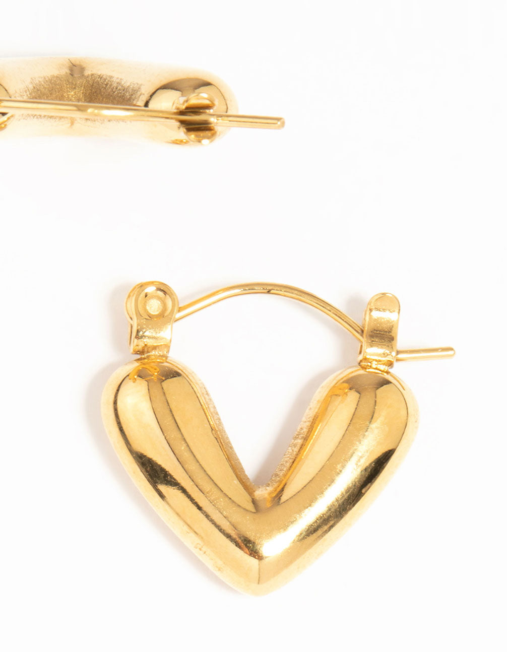 Waterproof Gold Plated Stainless Steel Bold Hoop Earrings