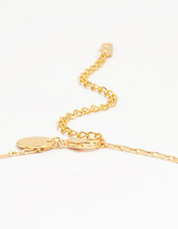 Waterproof Gold Plated Stainless Steel Cubic Zirconia Cluster Charm Hoop Necklace - link has visual effect only