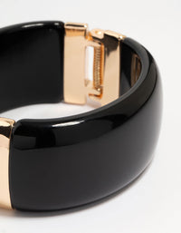 Gold & Black Acrylic Bangle - link has visual effect only