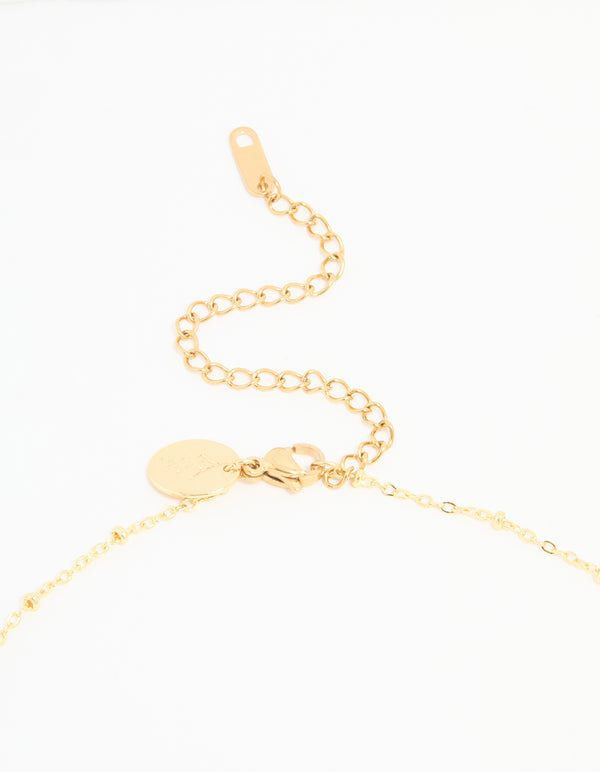 Waterproof Gold Plated Stainless Steel Evil Eye Necklace