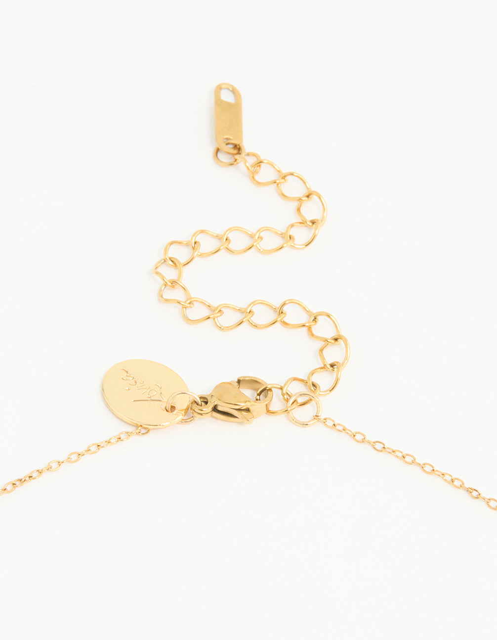Waterproof Gold Plated Stainless Steel Cubic Zirconia Heart Floral Pendant Necklace