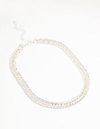 Silver Chain Large Necklace - link has visual effect only