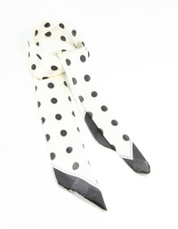 Polka Dot Print Fabric Scarf - link has visual effect only