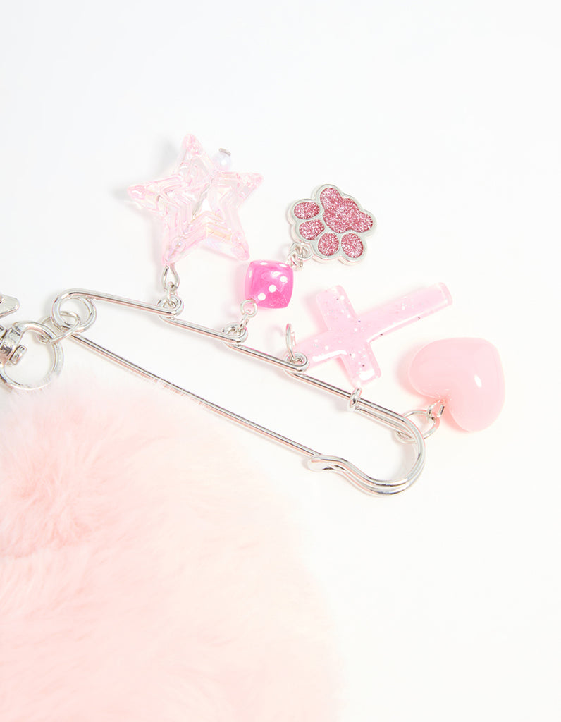 Pink Heart Rope Keychain - Lovisa