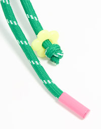 Green Rope Heart Keychain - link has visual effect only