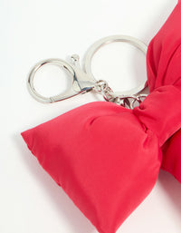 Red Puffy Bow Keychain - link has visual effect only