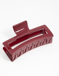 Burgundy Shiny Claw Clip - link has visual effect only