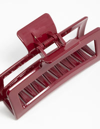 Burgundy Shiny Claw Clip - link has visual effect only