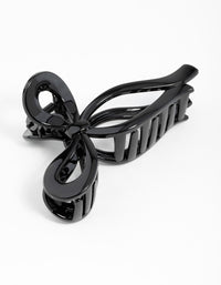 Black Bow Hair Claw Clip - link has visual effect only