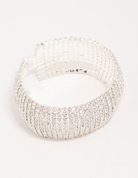 Silver Diamante Thick Cupchain Bracelet - link has visual effect only