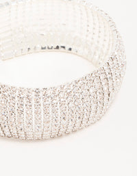 Silver Diamante Thick Cupchain Bracelet - link has visual effect only
