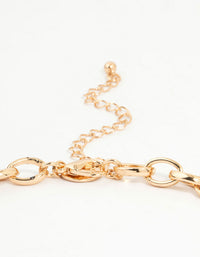 Gold Turquoise Pendant Necklace - link has visual effect only