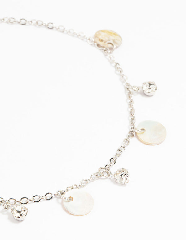 Silver Genuine Shell  Seahorse  Anklets 3-Pack