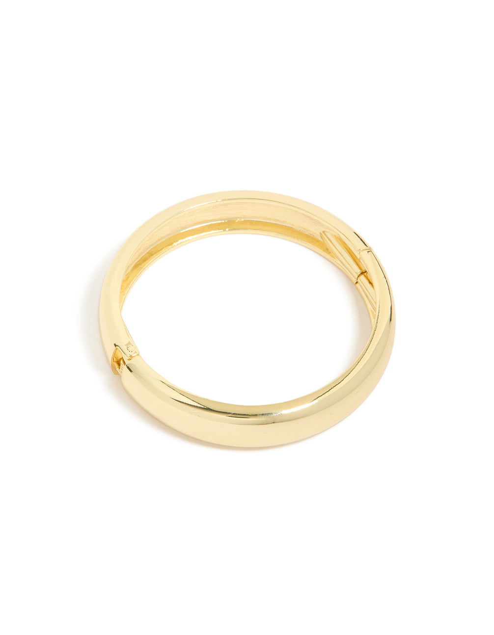 Gold Plated Smooth Hinged Bangle