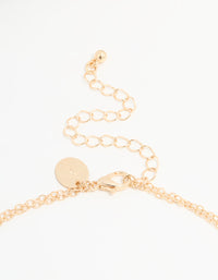 Gold Cubic Zirconia Star Charm Necklace - link has visual effect only