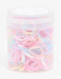 Pastel Elastic Hair Ties 350-Pack - link has visual effect only