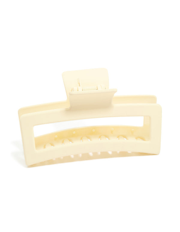 Cream Extra Large Claw Clip