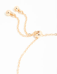 Gold Cubic Zirconia Black Flower Trio Bracelet - link has visual effect only