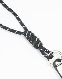 Black PU Leather Sausage Dog Key Chain - link has visual effect only