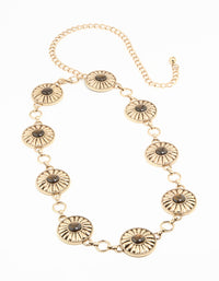Antique Gold Bohemian Disc Belt - link has visual effect only