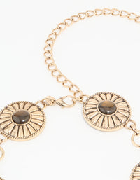 Antique Gold Bohemian Disc Belt - link has visual effect only