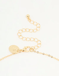 Gold Plated Cubic Zirconia Rondell Necklace - link has visual effect only