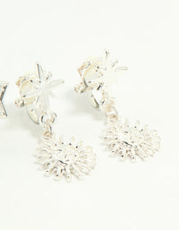 Silver Star & Moon Clip-On Earrings 4-Pack - link has visual effect only