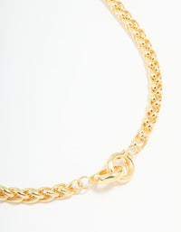 Gold Plated Wheat Chain Necklace - link has visual effect only
