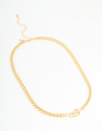 Gold Plated Wheat Chain Necklace - link has visual effect only