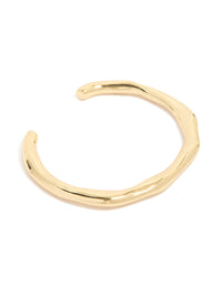 Gold Plated Organic Wrist Cuff - link has visual effect only