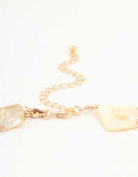 Genuine Shell Shell & Starfish Pendant Charm Necklace - link has visual effect only