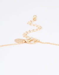 Gold Pink Beaded Mixed Long Necklace - link has visual effect only