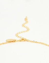 Gold Plated Diamante Cross Layered Necklace - link has visual effect only