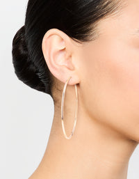 Rose Gold Classic Hoop Earrings - link has visual effect only