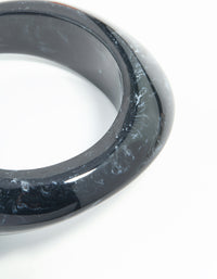 Dark Blue Acrylic Organic Bangle - link has visual effect only