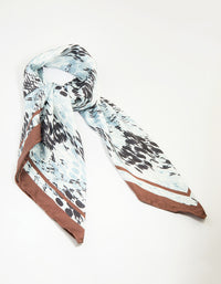 Abstract Animal Print Fabric Scarf - link has visual effect only