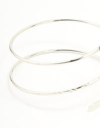 Silver Hammered Arm Cuff - link has visual effect only